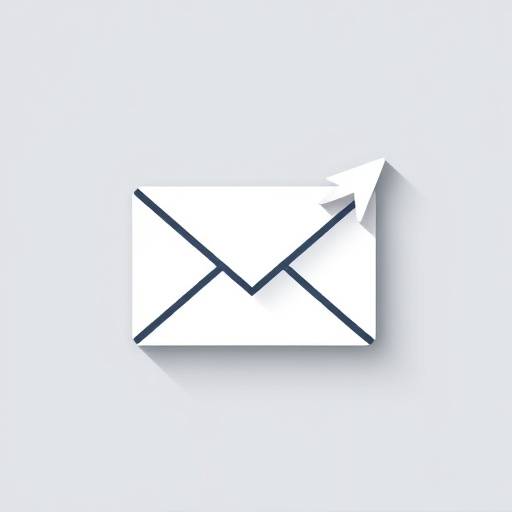 Icon, das einen Briefumschlag mit einem Pfeil darstellt